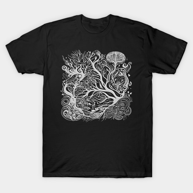 Abstract Modern Psychedelic T-Shirt by Bongonation